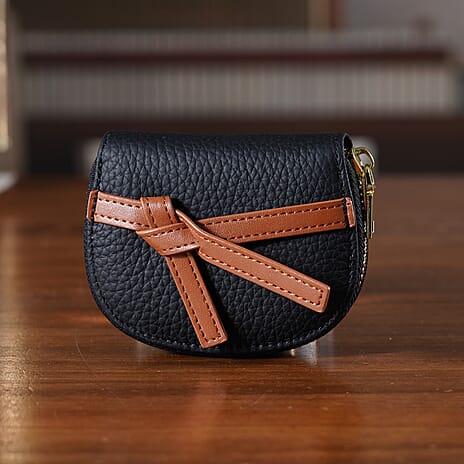 100% Genuine Leather RFID Card Holder - Black