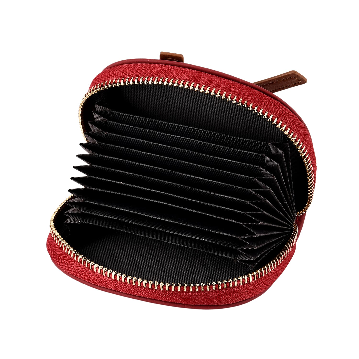 100% Genuine Leather RFID Card Holder - Burgundy