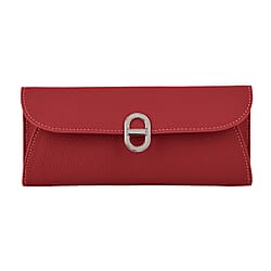 Genuine Leather RFID Protected Slimline Clutch - Black