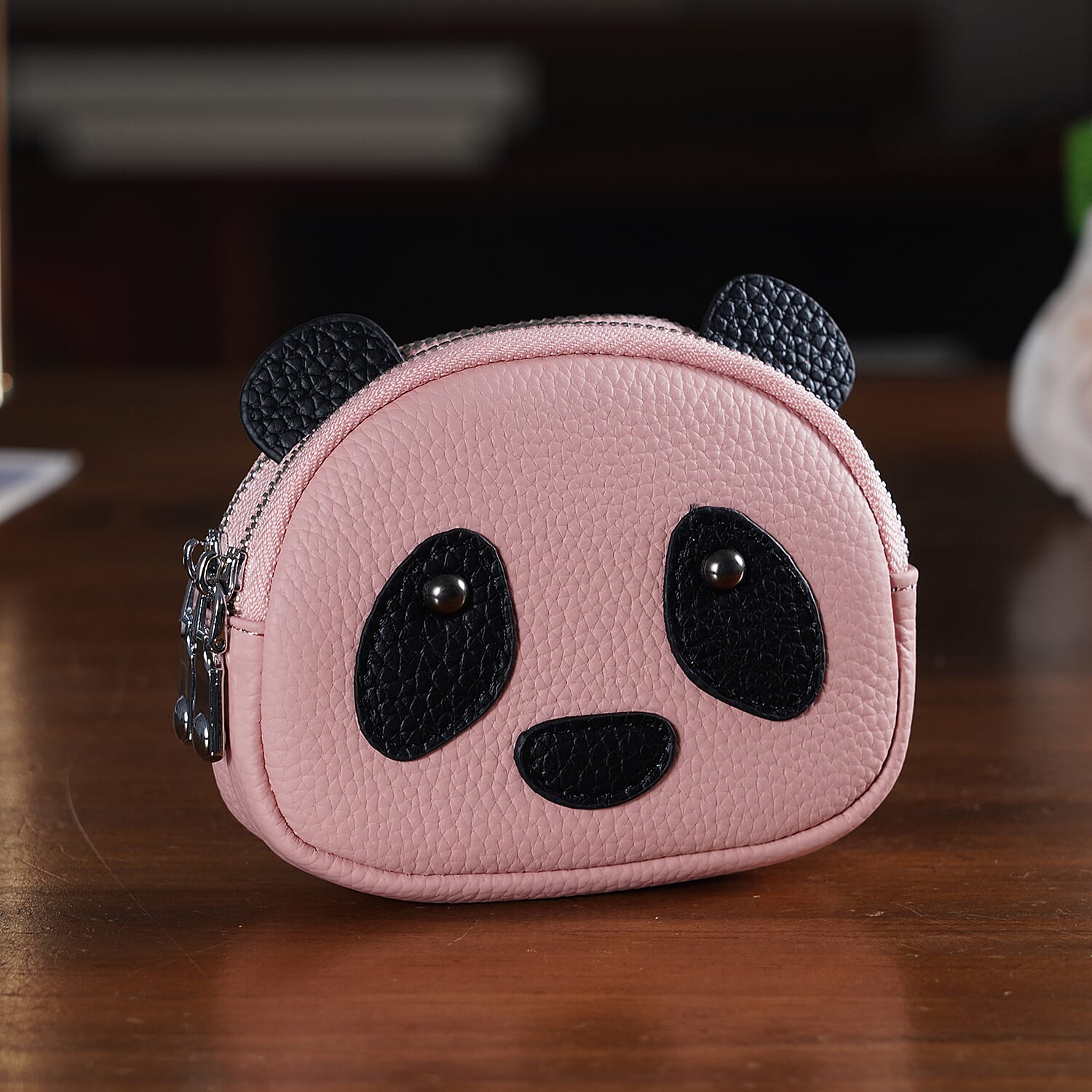 Leather Patterned Wallet (Size 12x4x10 cm) - Pink