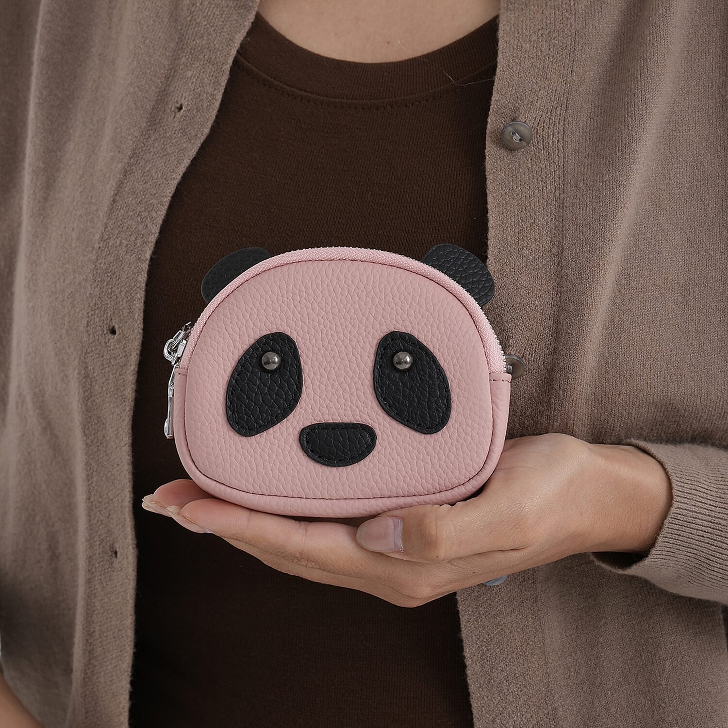 Leather Patterned Wallet (Size 12x4x10 cm) - Pink