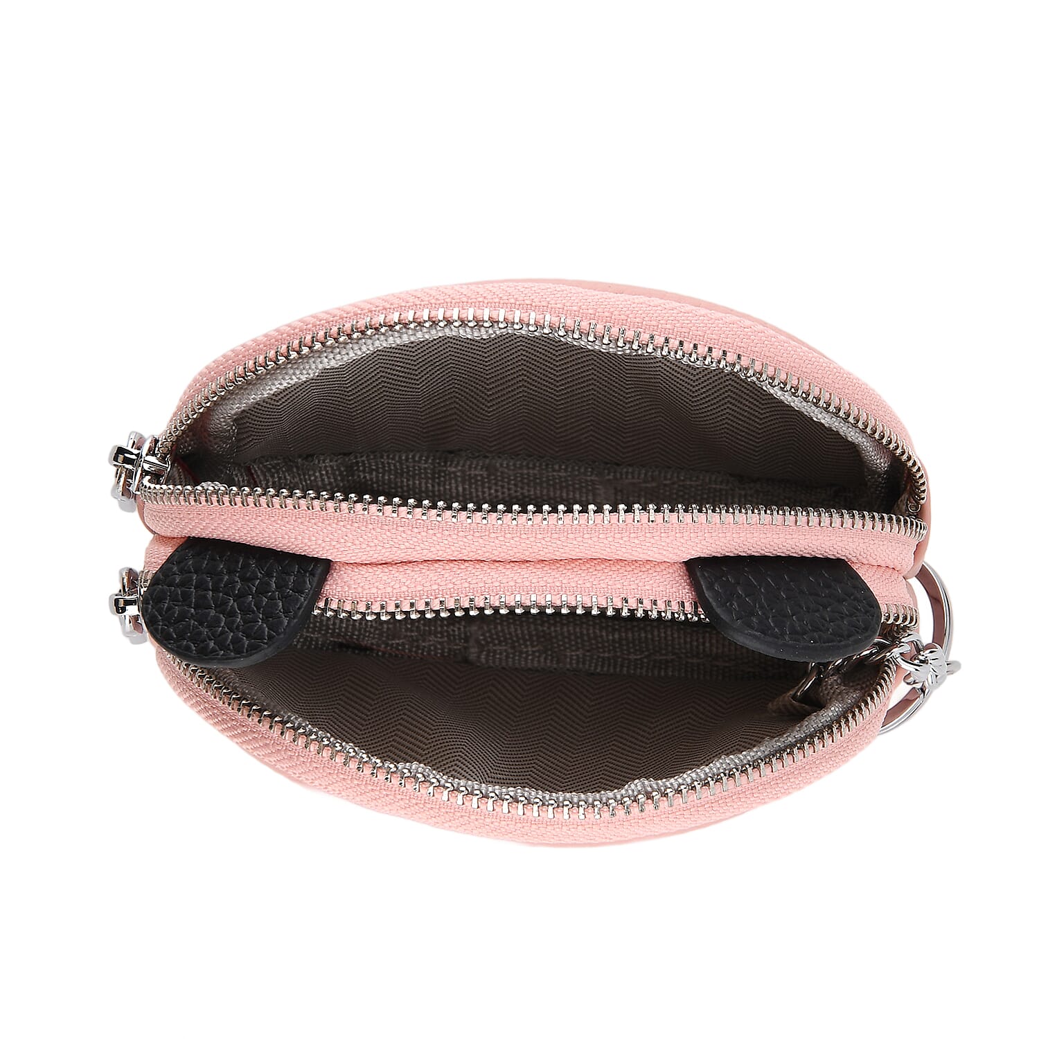 Leather Patterned Wallet (Size 12x4x10 cm) - Pink