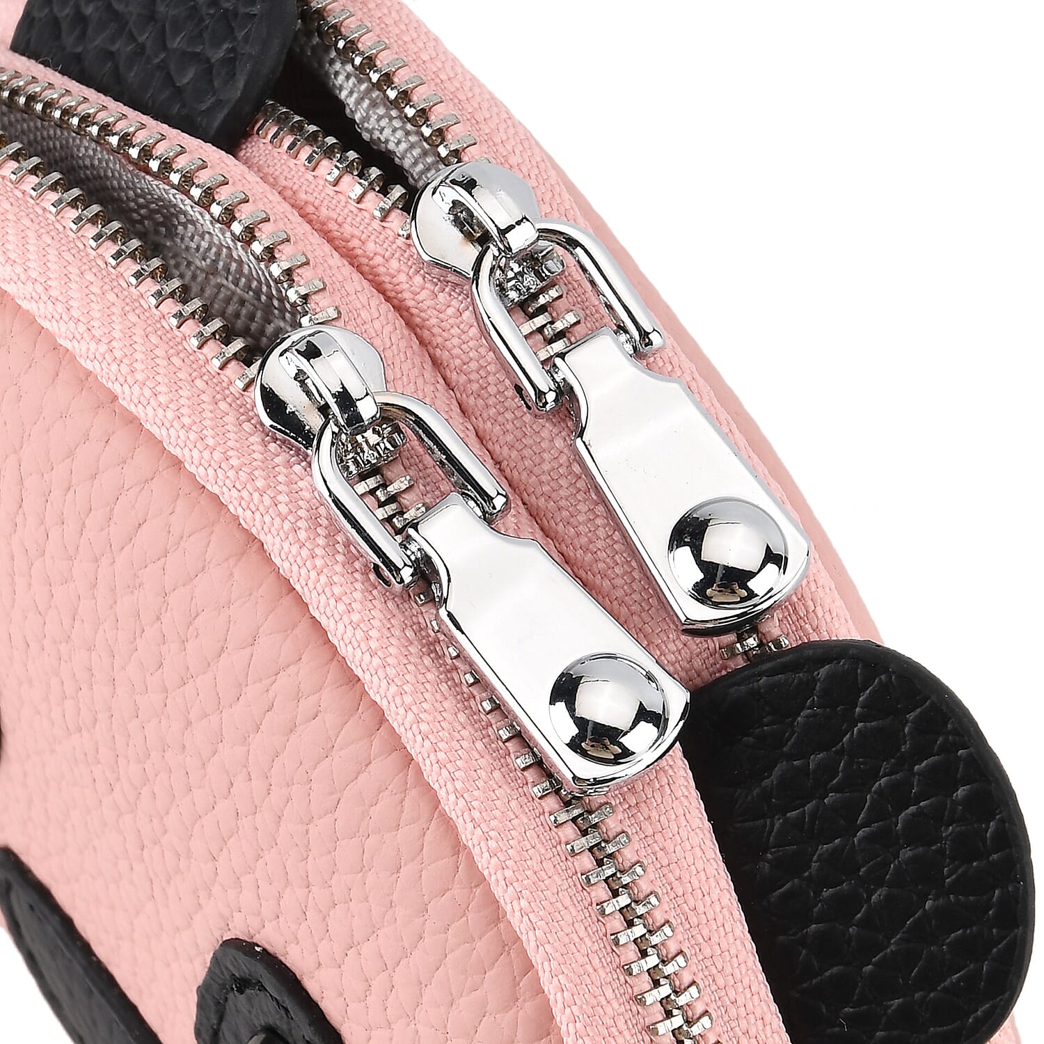 Leather Patterned Wallet (Size 12x4x10 cm) - Pink