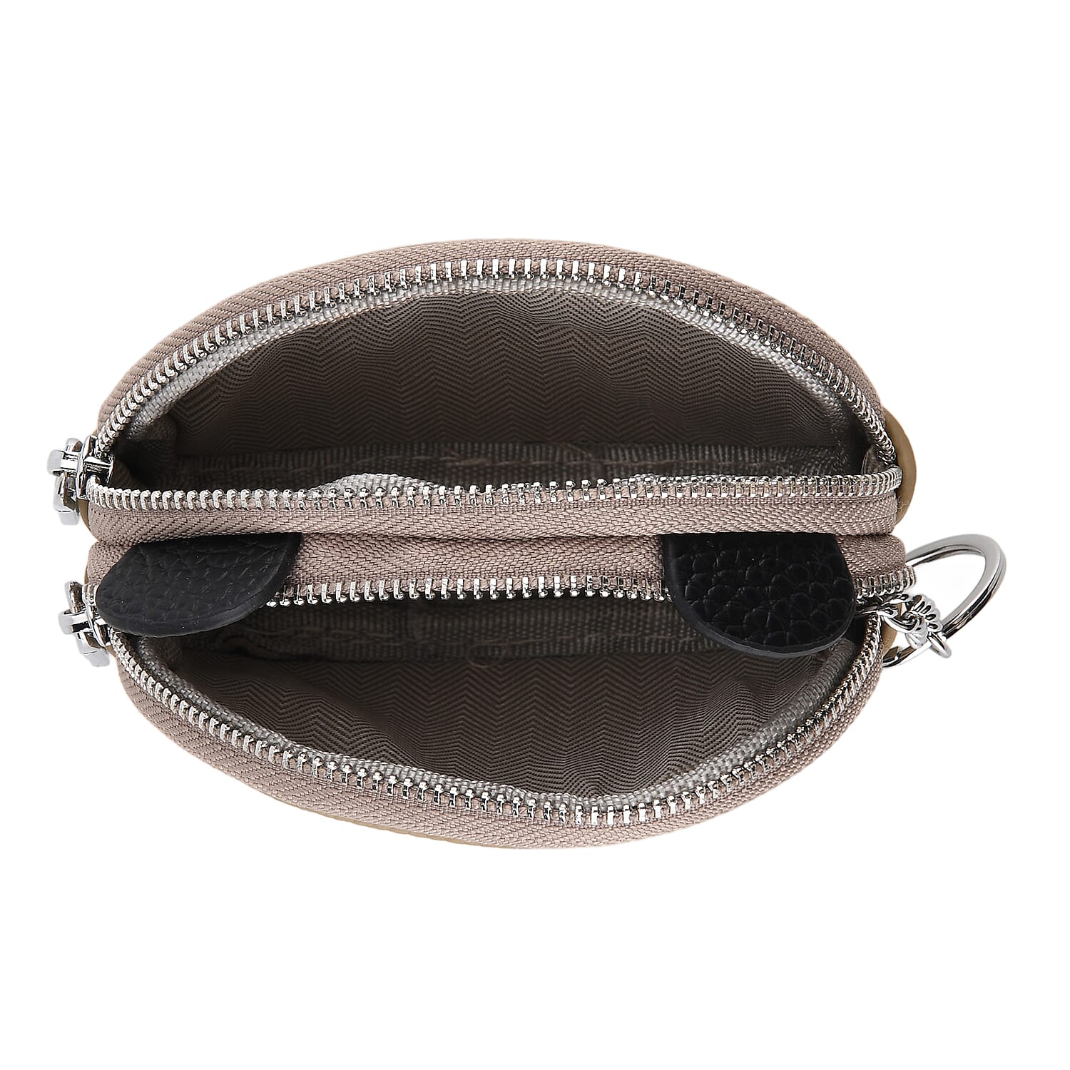 Leather Patterned Wallet (Size 12x4x10 cm) - Grey