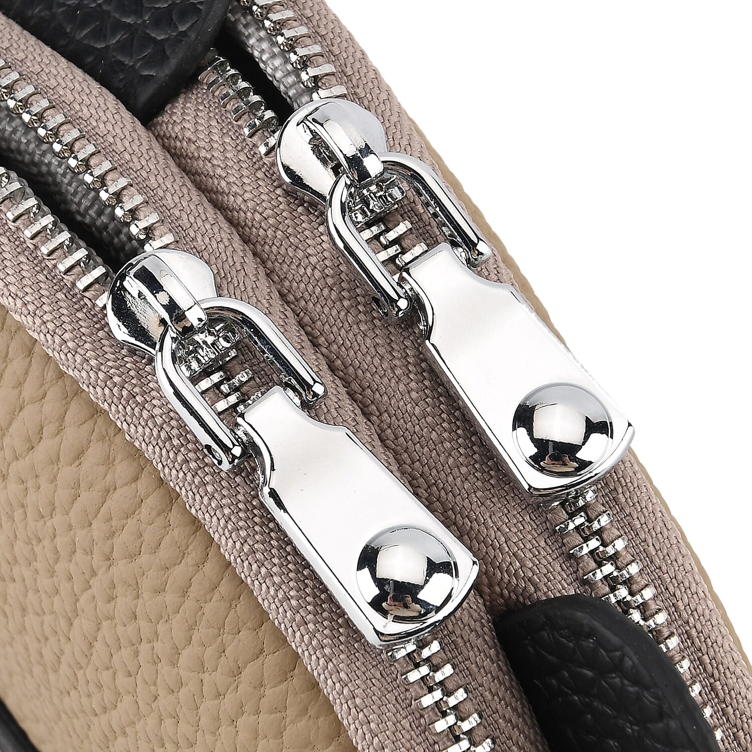 Leather Patterned Wallet (Size 12x4x10 cm) - Grey