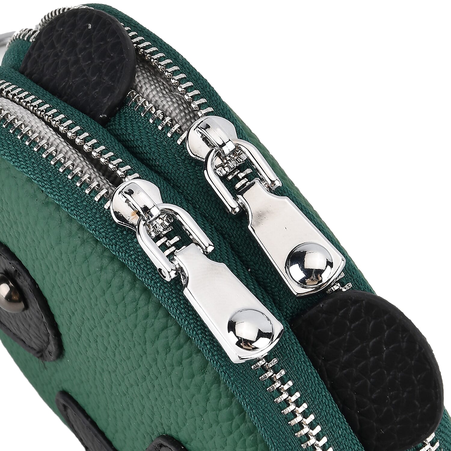 Leather Patterned Wallet (Size 12x4x10 cm) - Teal