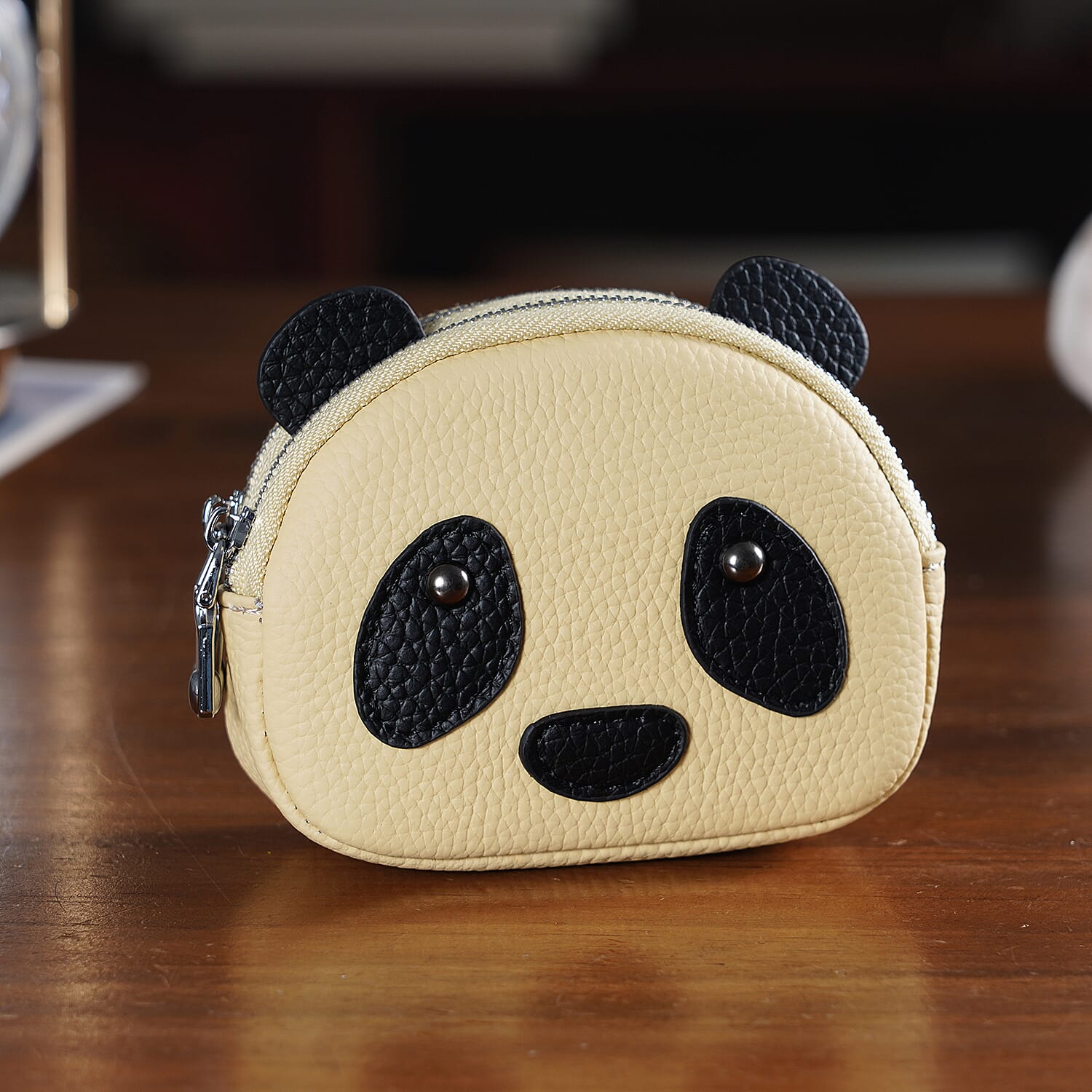 Leather Patterned Wallet (Size 12x4x10 cm) - Yellow