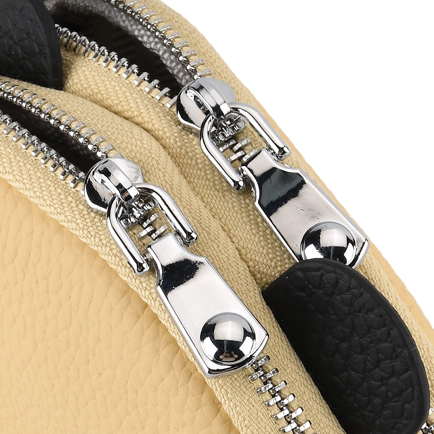 Leather Patterned Wallet (Size 12x4x10 cm) - Yellow