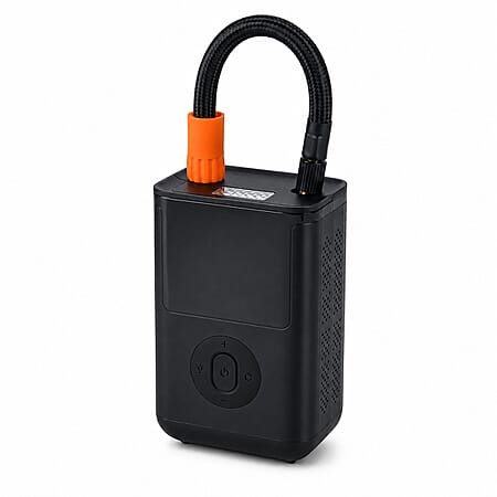 Portable Smart Air Pump - 4000mAh Rechargeable Tyre Inflator, 150 PSI Cordless Electric Pump with Power Bank Function - Black