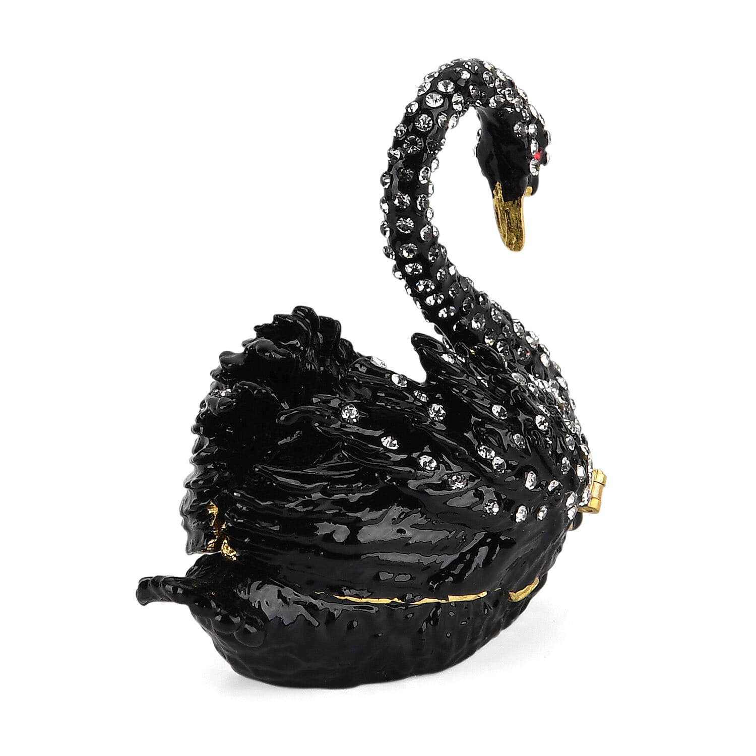 Livmore Swan Trinket Storage Box - Black
