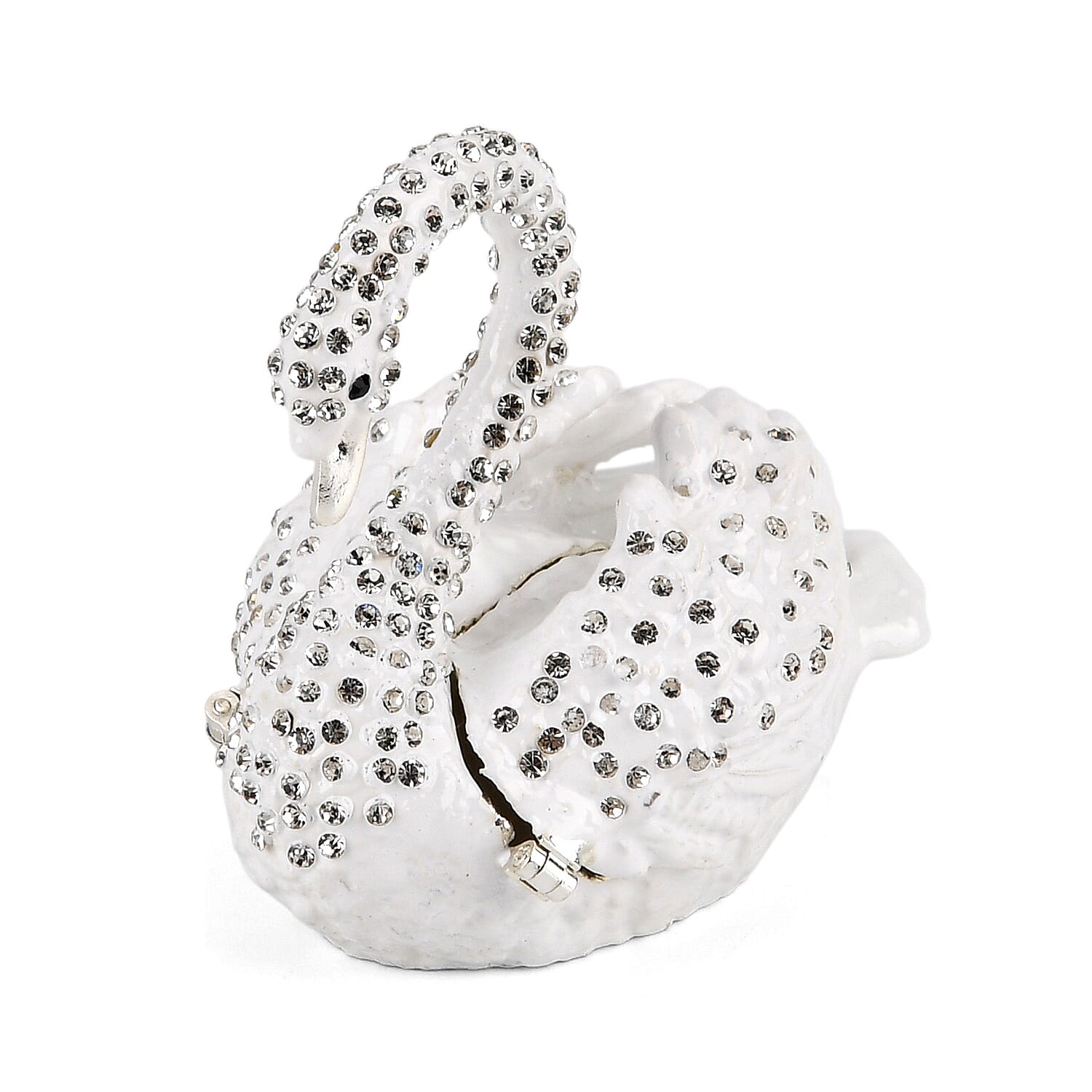 Livmore Swan Trinket Storage Box - White