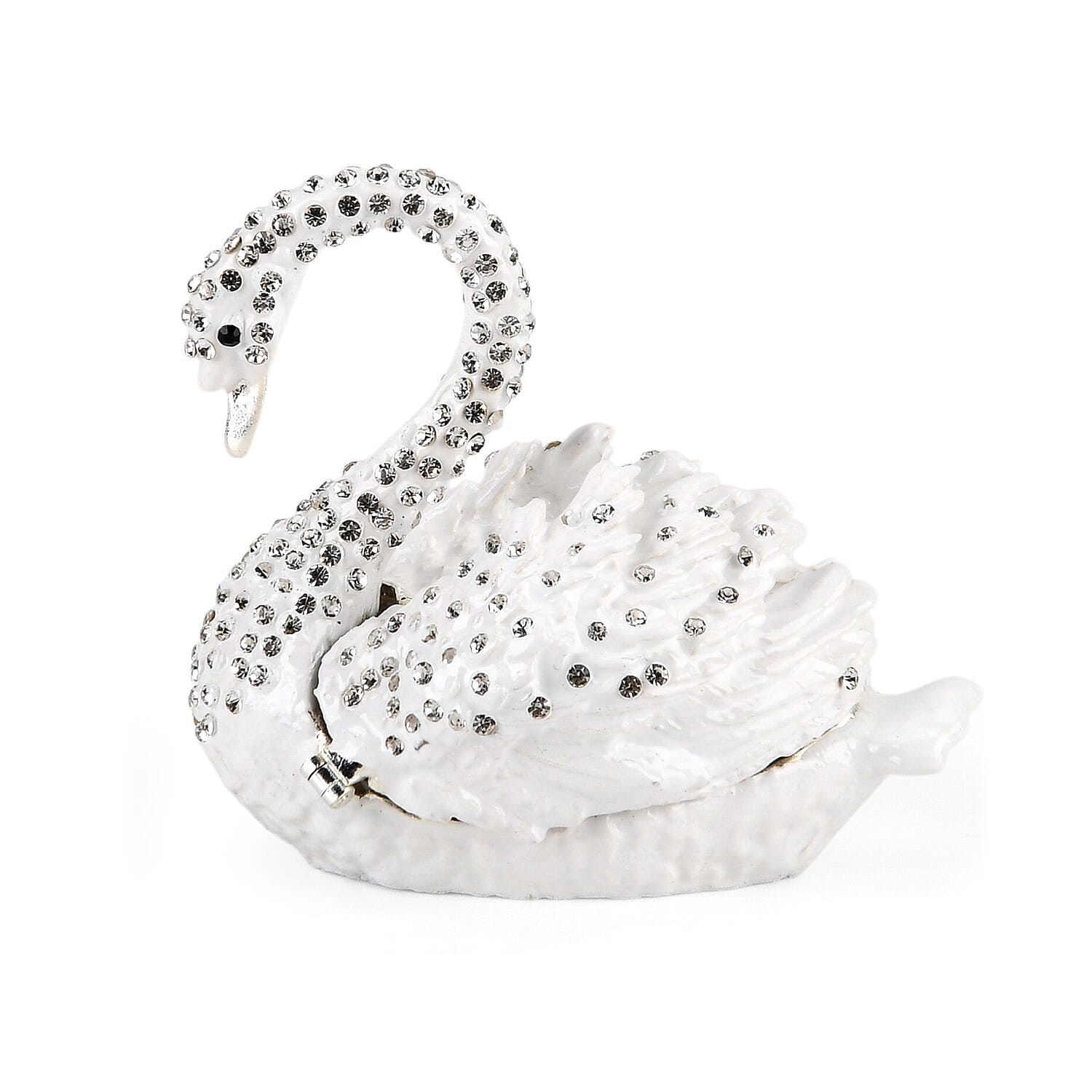 Livmore Swan Trinket Storage Box - White