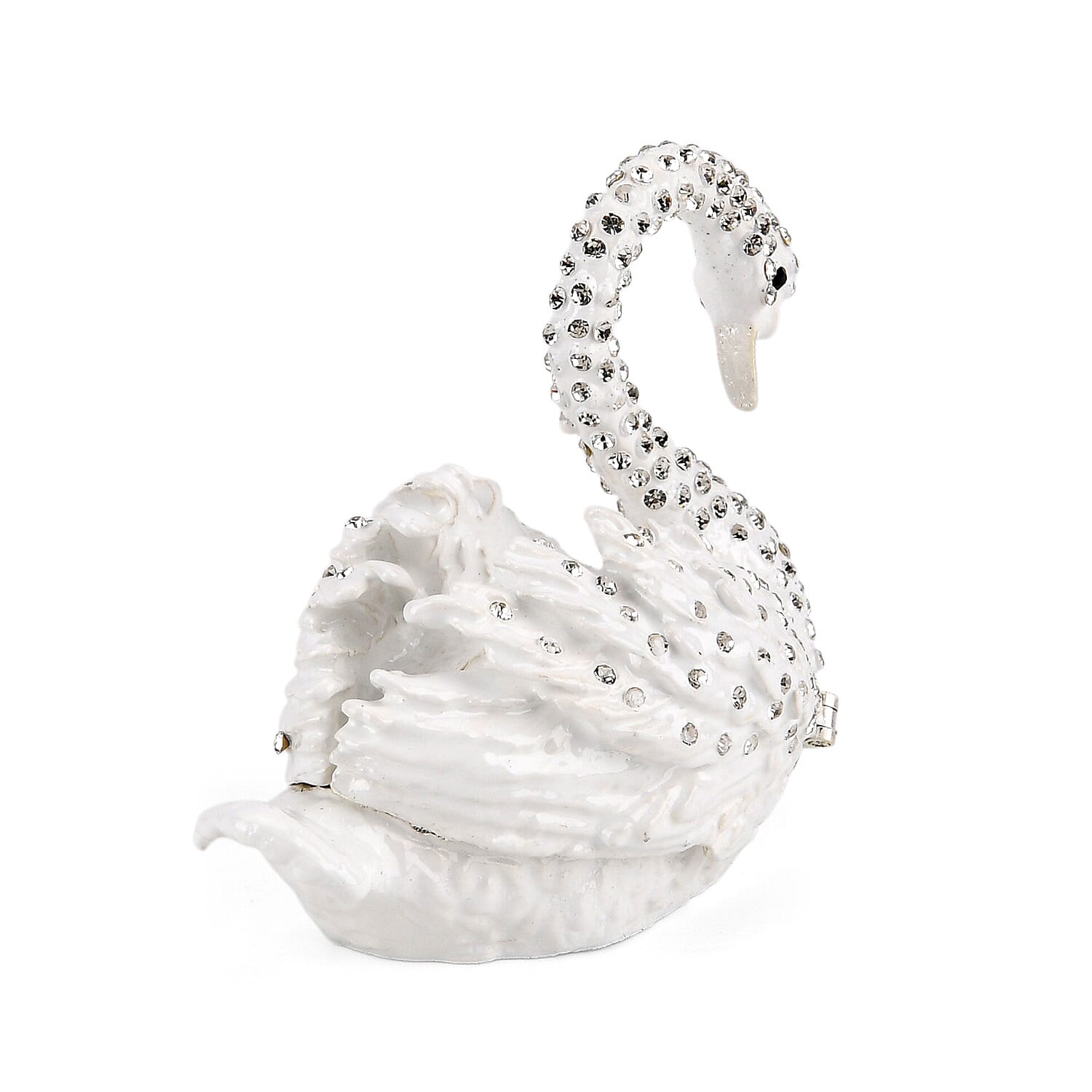 Livmore Swan Trinket Storage Box - White