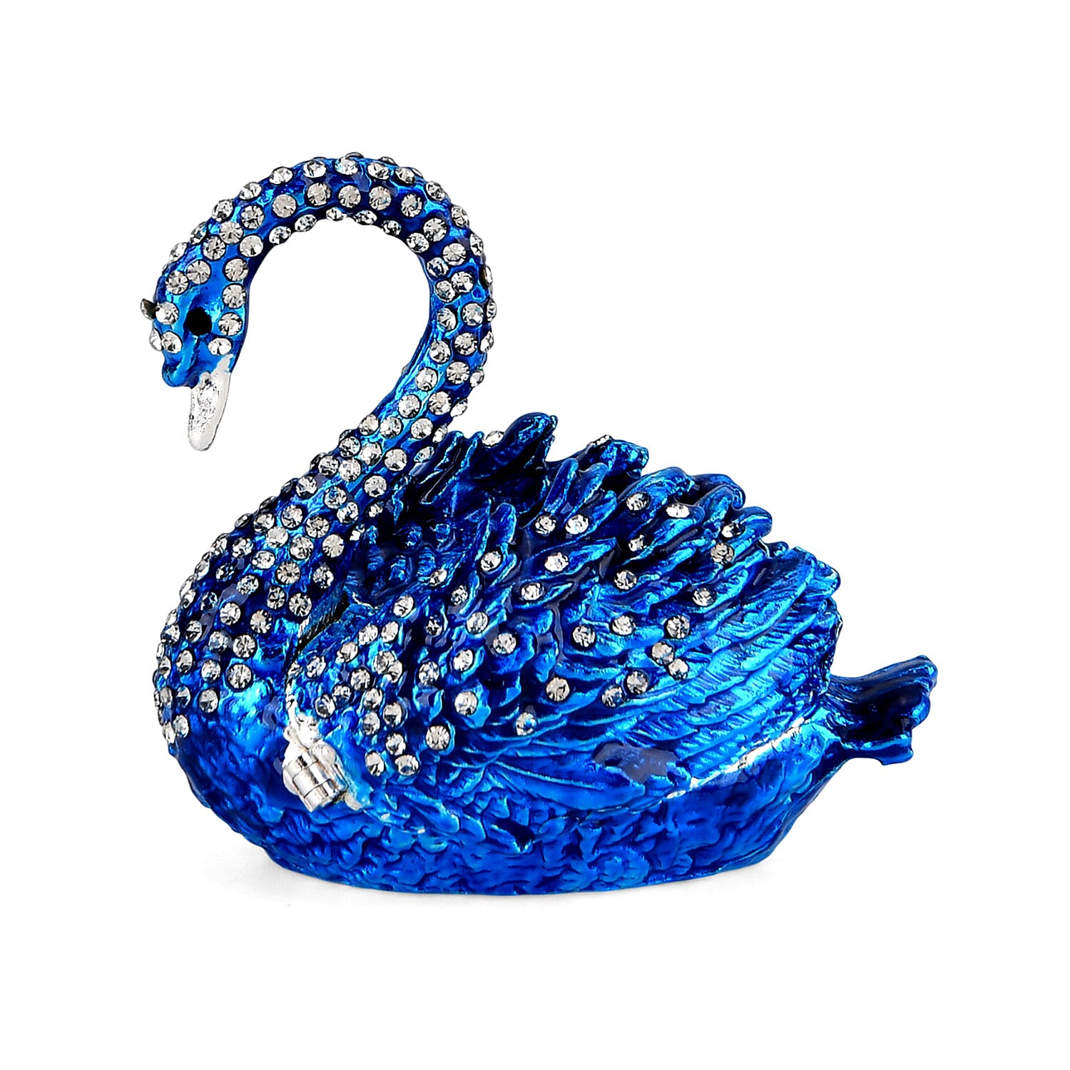 Livmore Swan Trinket Storage Box - Blue
