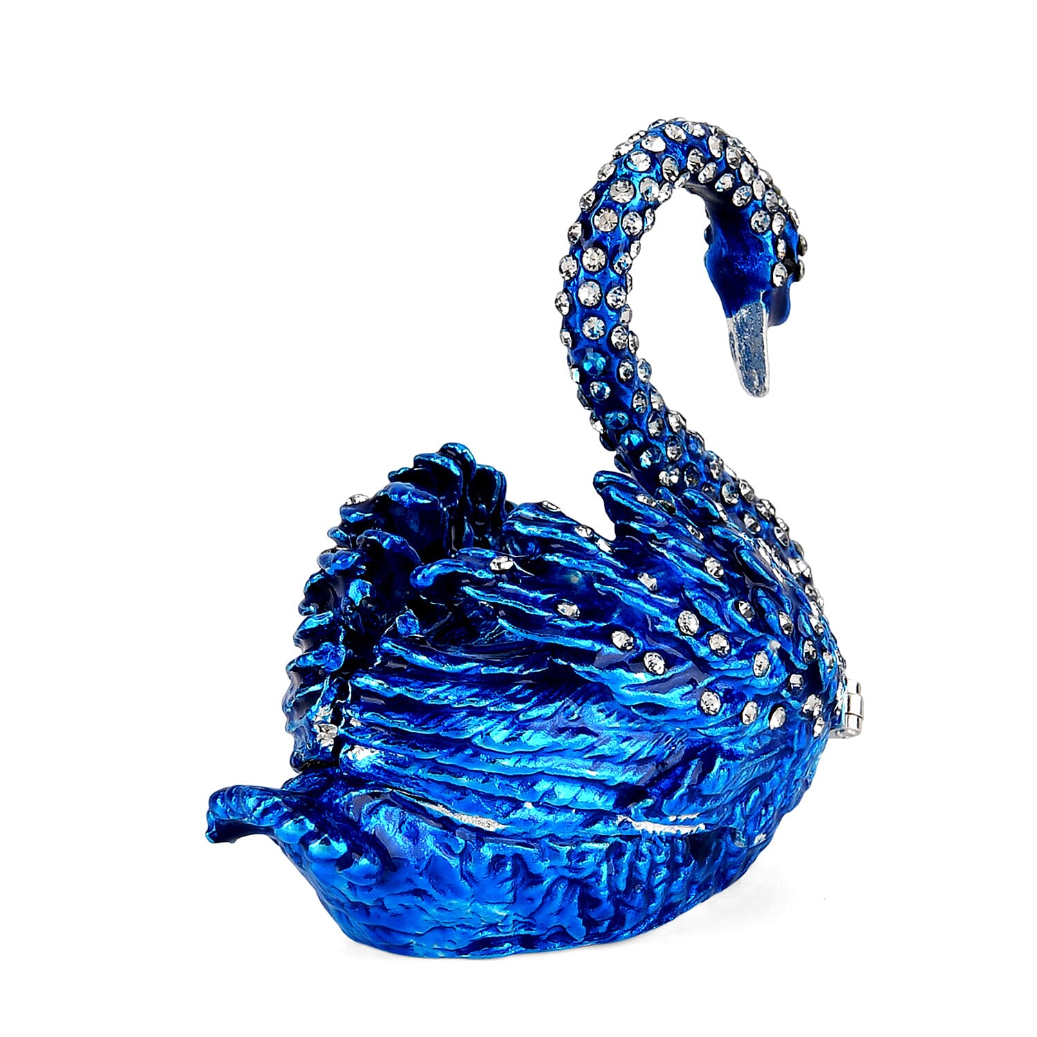 Livmore Swan Trinket Storage Box - Blue