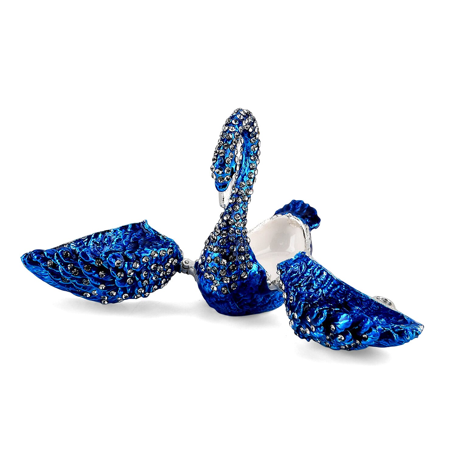 Livmore Swan Trinket Storage Box - Blue
