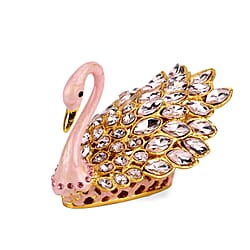 Livmore Swan Crystal Trinket Storage Box- Red