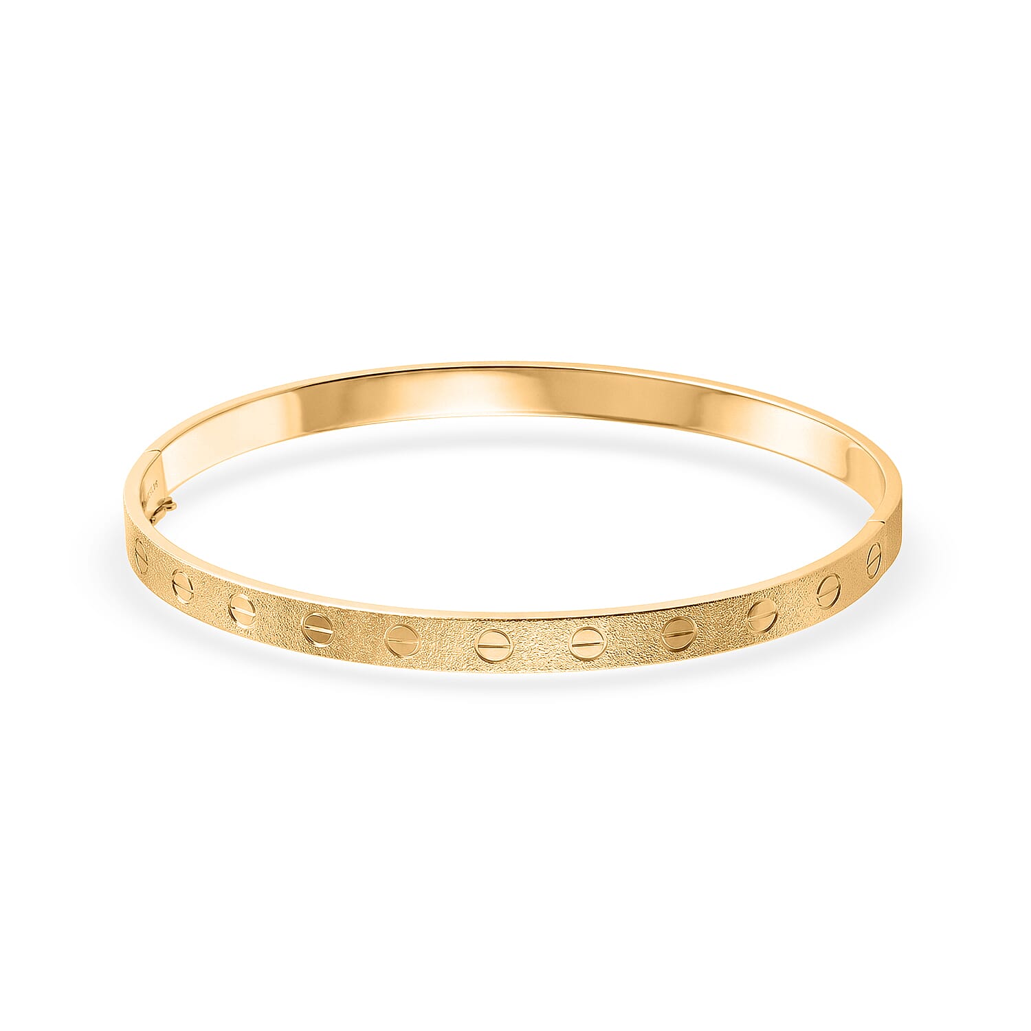 Luxoro - 9K Yellow Gold Bangle (Size - 7.5), Gold Wt. 5.25 Gms