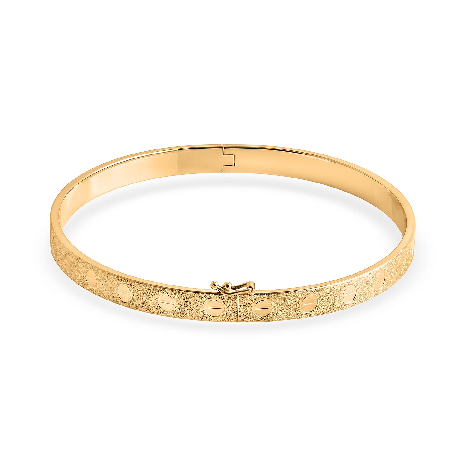 Luxoro - 9K Yellow Gold Bangle (Size - 7.5), Gold Wt. 5.25 Gms