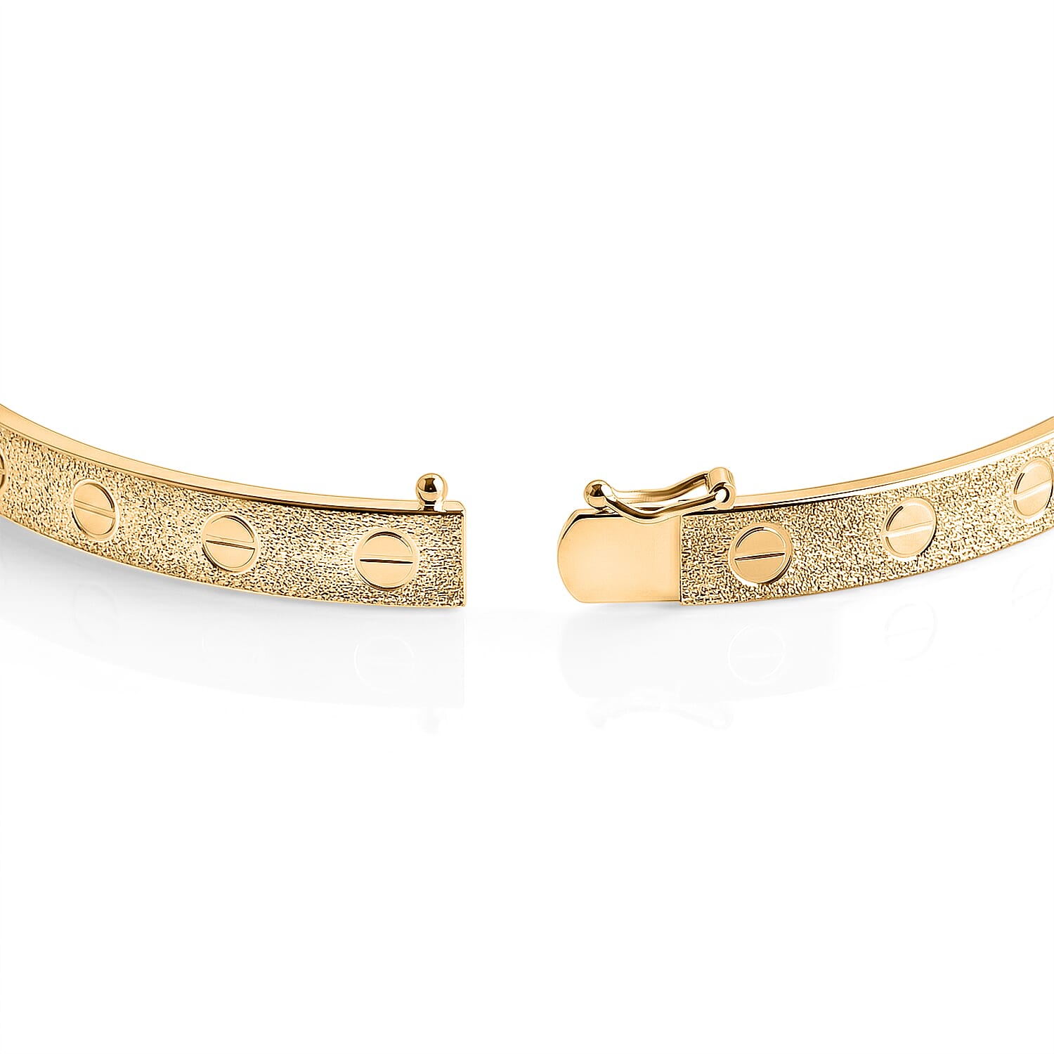 Luxoro - 9K Yellow Gold Bangle (Size - 7.5), Gold Wt. 5.25 Gms