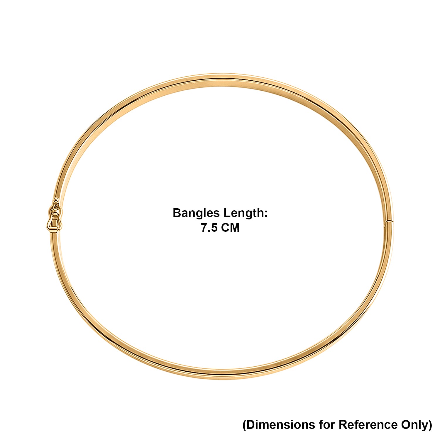 Luxoro - 9K Yellow Gold Bangle (Size - 7.5), Gold Wt. 5.25 Gms