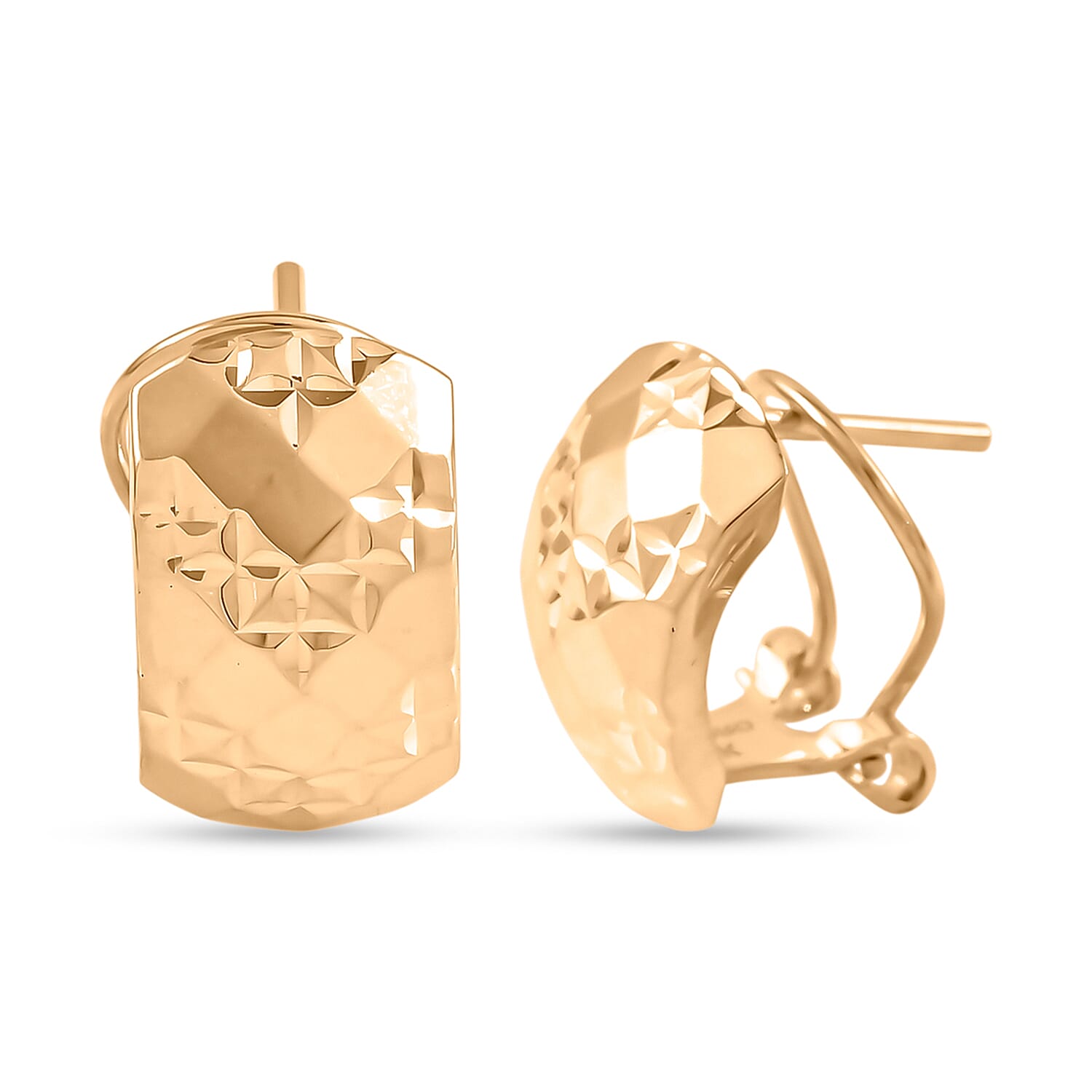 9K Yellow Gold Earring with French Clip. Gold Wt 2.00 Gms
