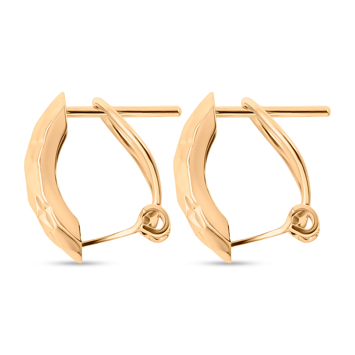 9K Yellow Gold Earring with French Clip. Gold Wt 2.00 Gms