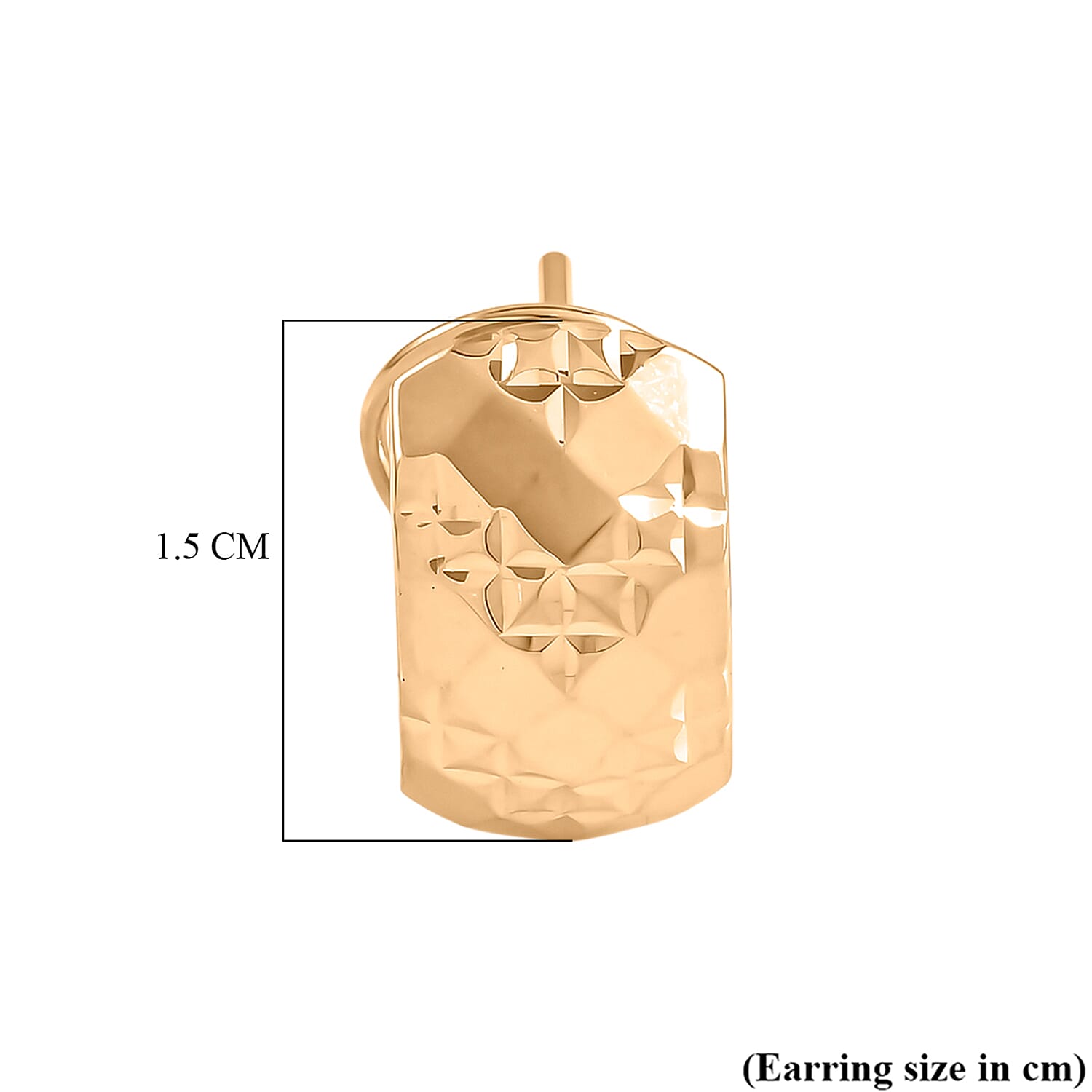 9K Yellow Gold Earring with French Clip. Gold Wt 2.00 Gms