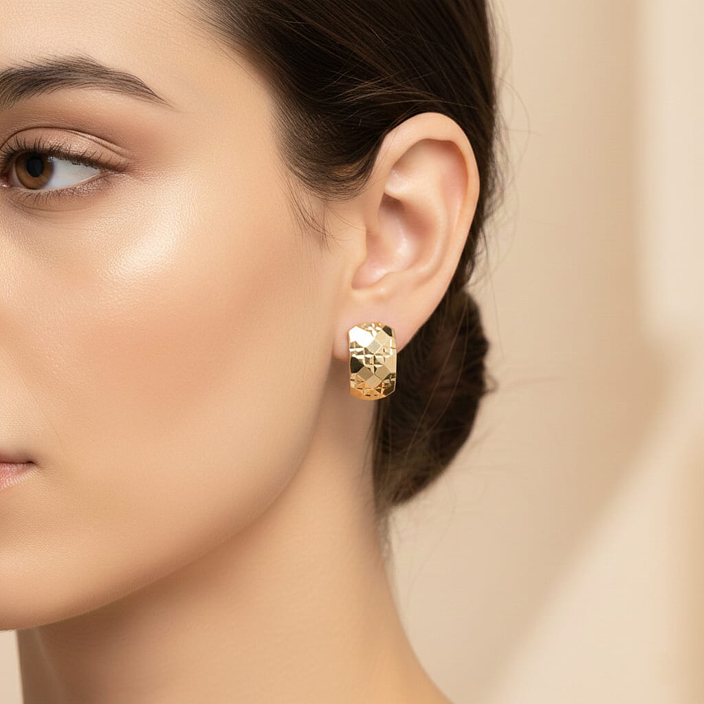 9K Yellow Gold Earring with French Clip