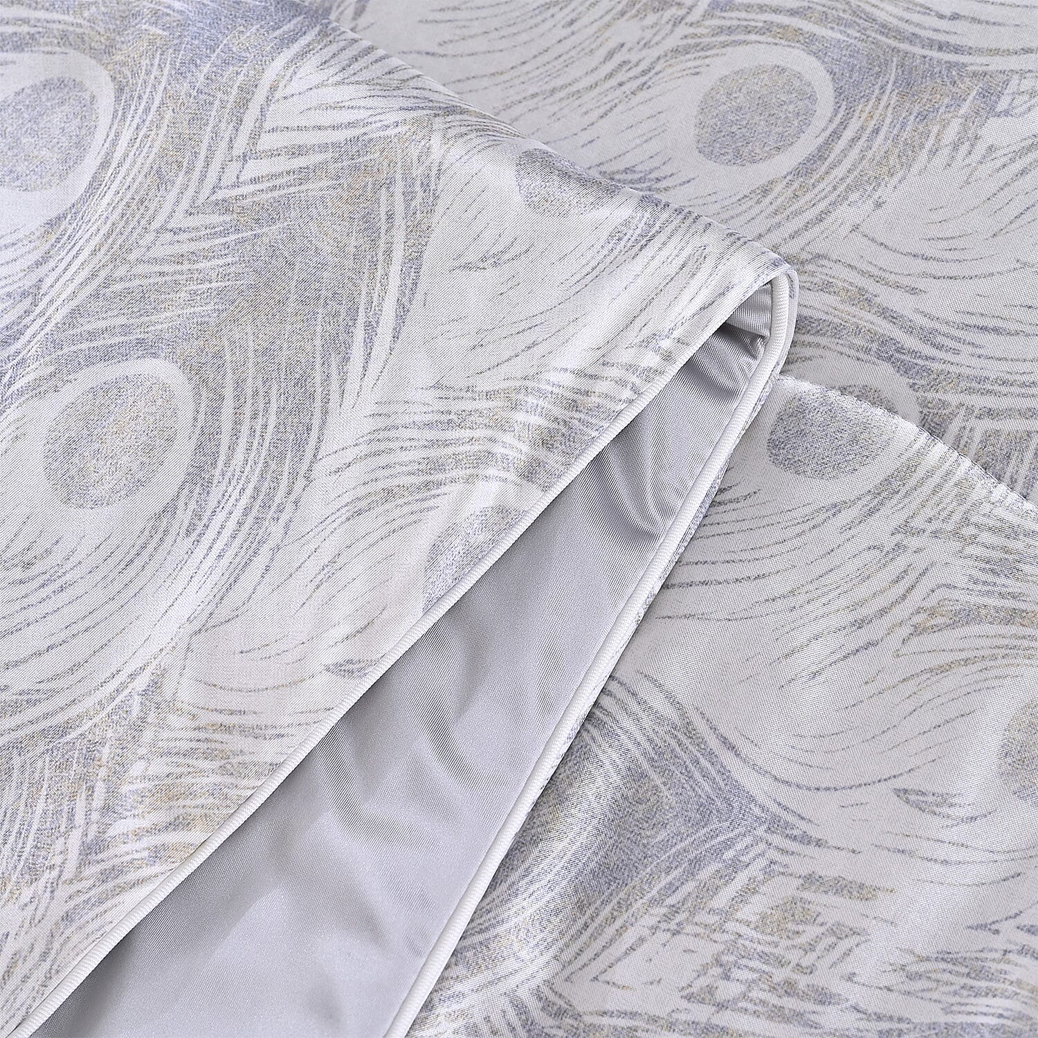 Hush Haven Printed Reversible Cooling Quilt with Mulberry Silk Filling(150x200 cm) - Silver