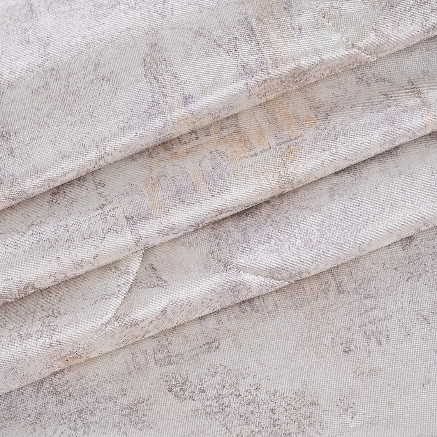 Hush Haven Printed Reversible Cooling Quilt with Mulberry Silk Filling(150x200 cm) - Champagne