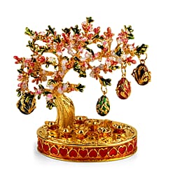 Livmore Feng Shui Activating Prosperity Tree Trinket Box with Easter Egg - White
