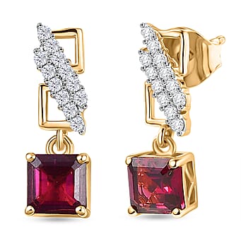 https://tjcuk.sirv.com/Products/84/1/8412070/D-Joy-Rhodolite-Garnet-White-Zircon-Dangling-Earring-in-18K-YG-Plating_8412070.jpg?w=342&h=342