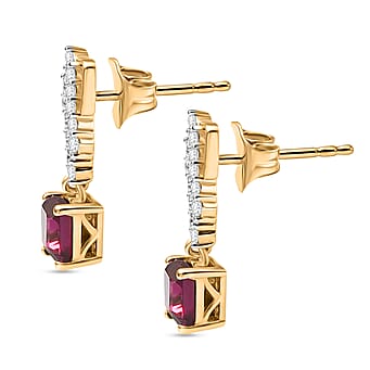 https://tjcuk.sirv.com/Products/84/1/8412070/D-Joy-Rhodolite-Garnet-White-Zircon-Dangling-Earring-in-18K-YG-Plating_8412070_3.jpg?w=342&h=342
