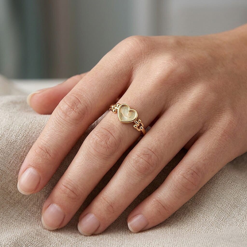 Close Out Deal- Royal Bali 9K Yellow Gold Heart Ring