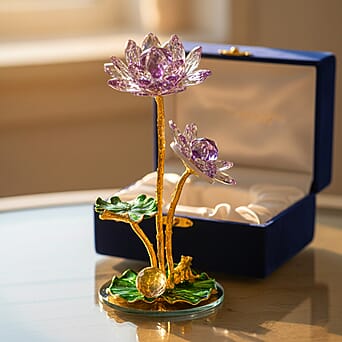 https://tjcuk.sirv.com/Products/84/1/8412210/LIVMORE-Crystal-Lotus-Flower-Ornament-Purple-Green_8412210_2.jpg?w=342&h=342