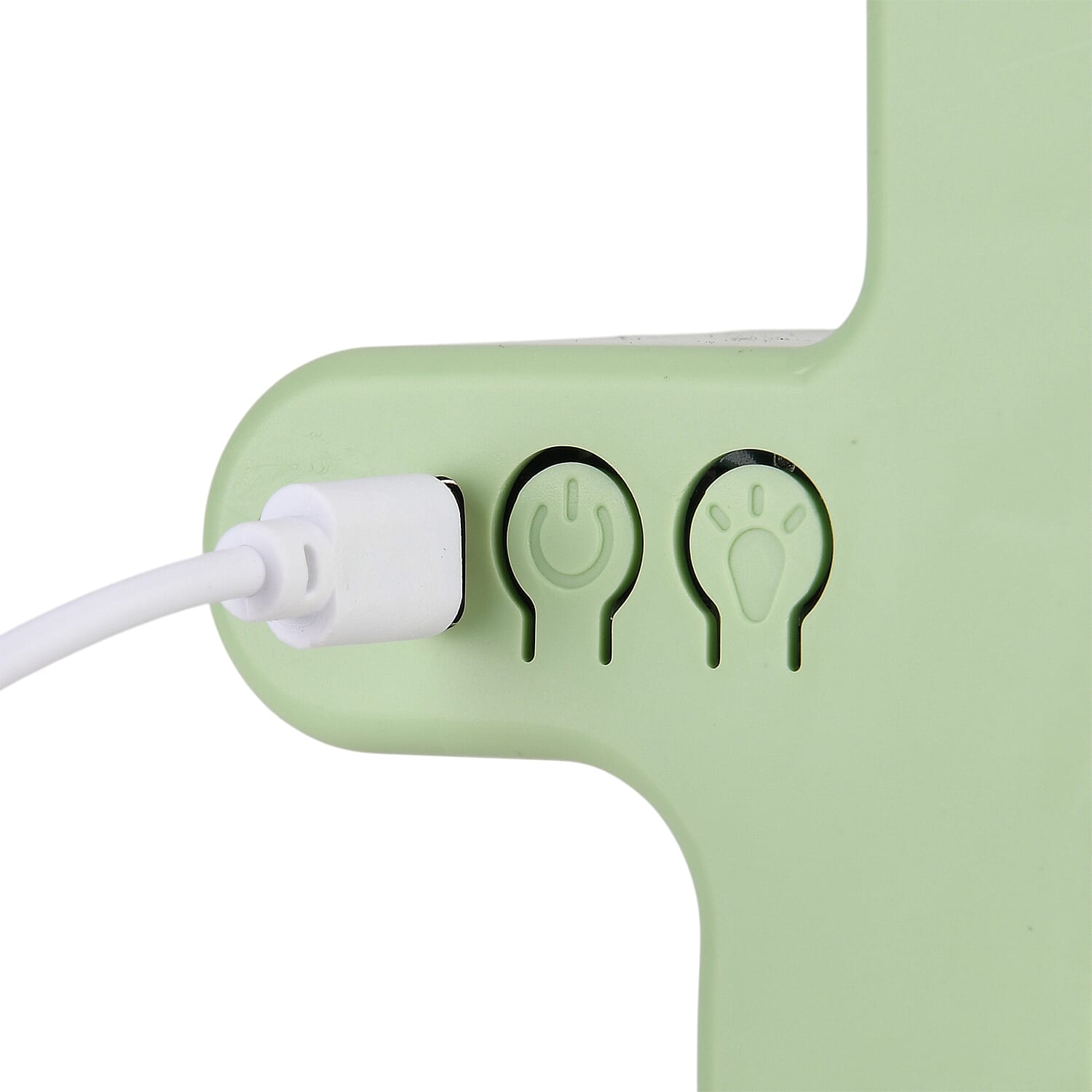 Rainbow Portable Desk Fan - 1200mAh Rechargeable (17 x 21cm) - Green - Beige