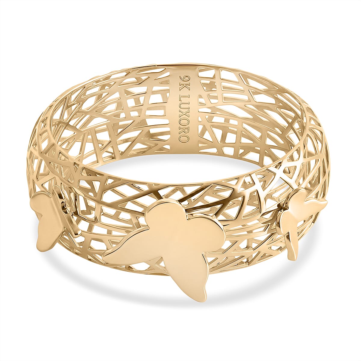 Luxoro 9K Yellow Gold Fancy Ring, Gold Wt.2.19 Gms