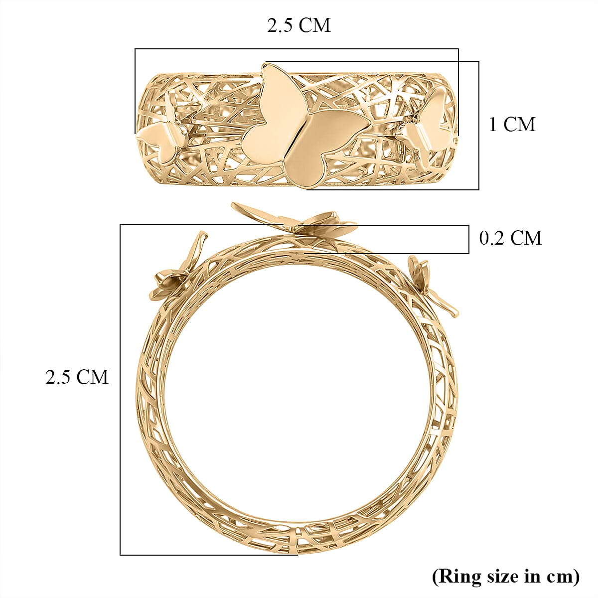 Luxoro 9K Yellow Gold Fancy Ring, Gold Wt.2.19 Gms