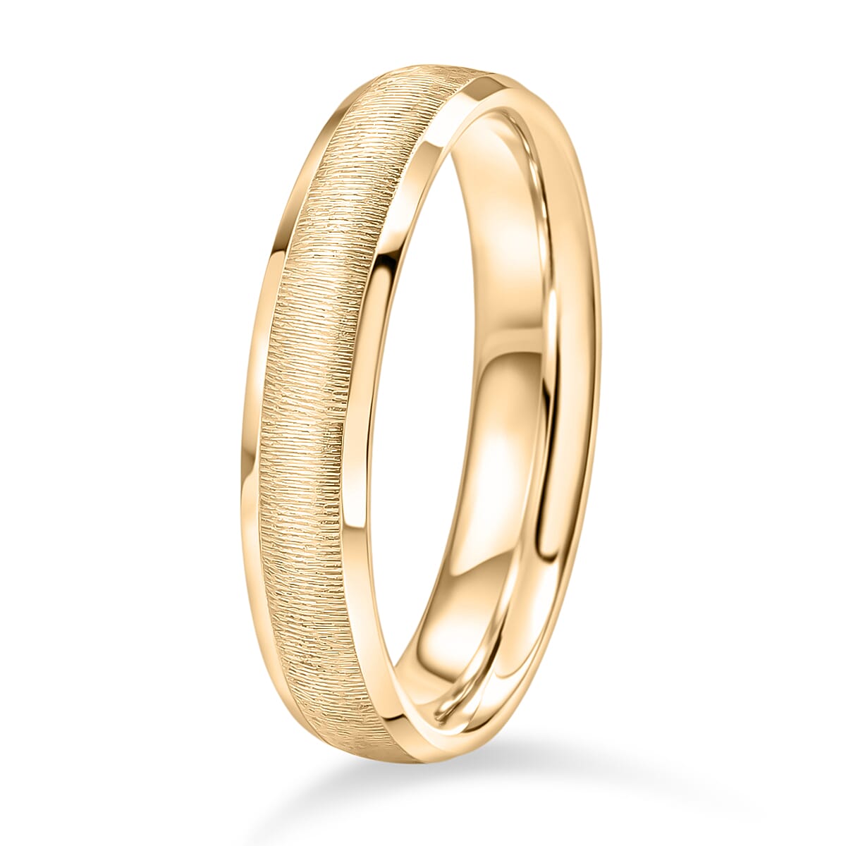 Designer Closeout - 9K Yellow Gold Diamond Cut Band Ring