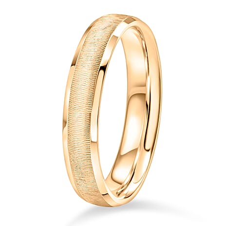 Designer Closeout - 9K Yellow Gold Diamond Cut Band Ring