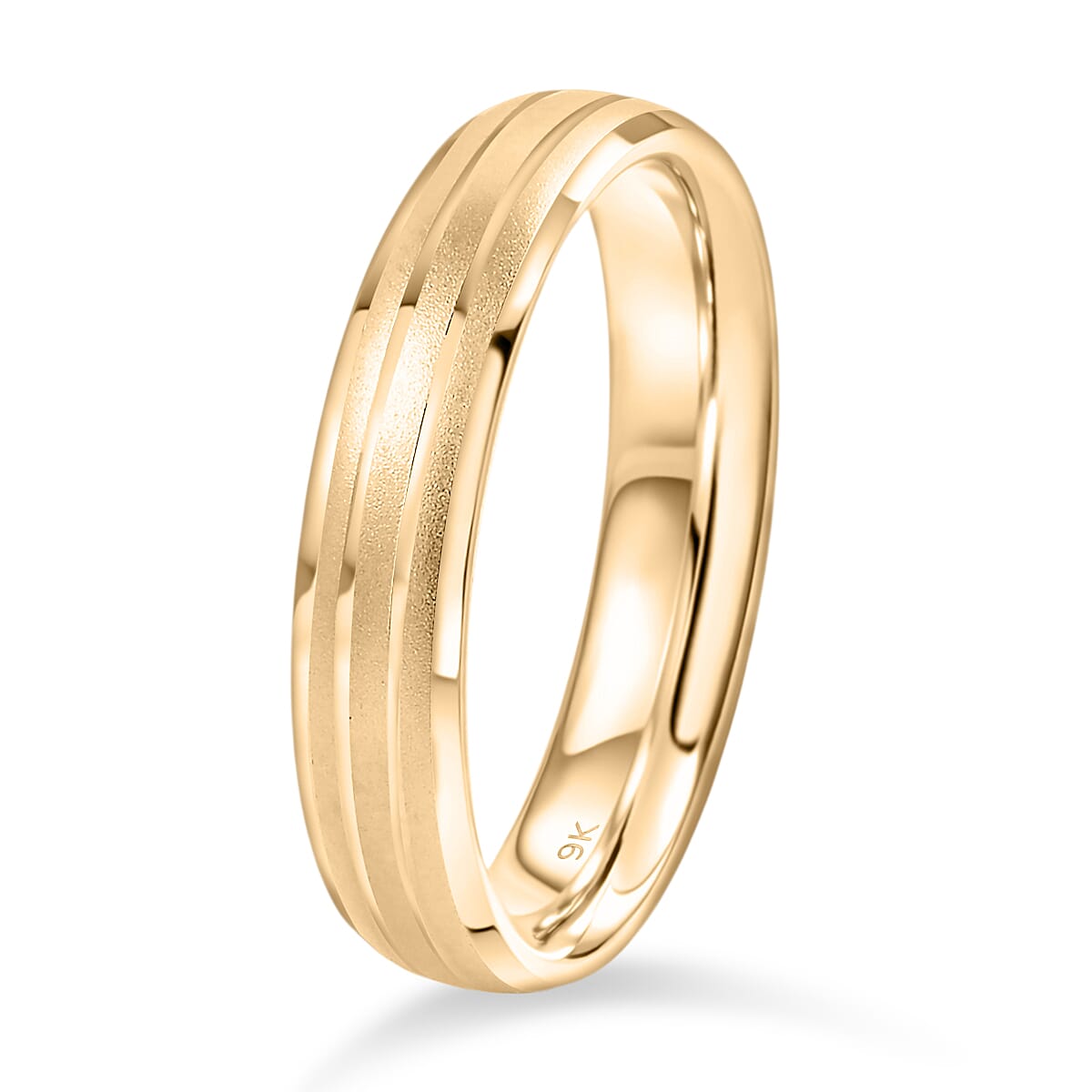Designer Inspired- 9K Yellow Gold Band Ring