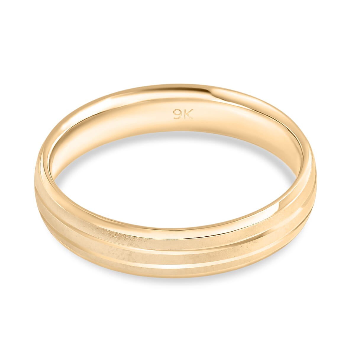 Designer Inspired- 9K Yellow Gold Band Ring