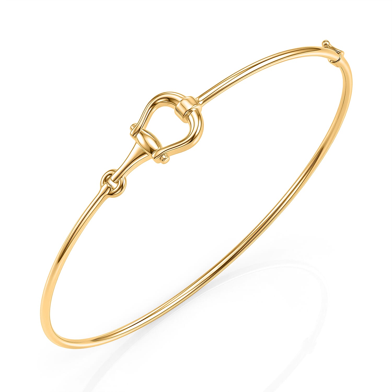 Luxoro 9K Yellow Gold Bangle (Size - 7.5), Gold Wt. 2.61 Gms