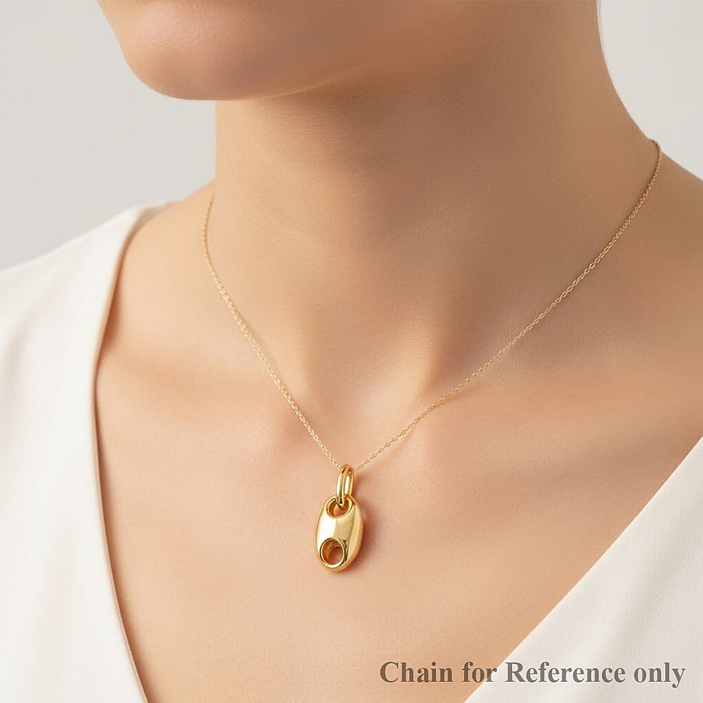 Designer Inspired Royal Bali Collection- 9K Yellow Gold Mariner Link Pendant