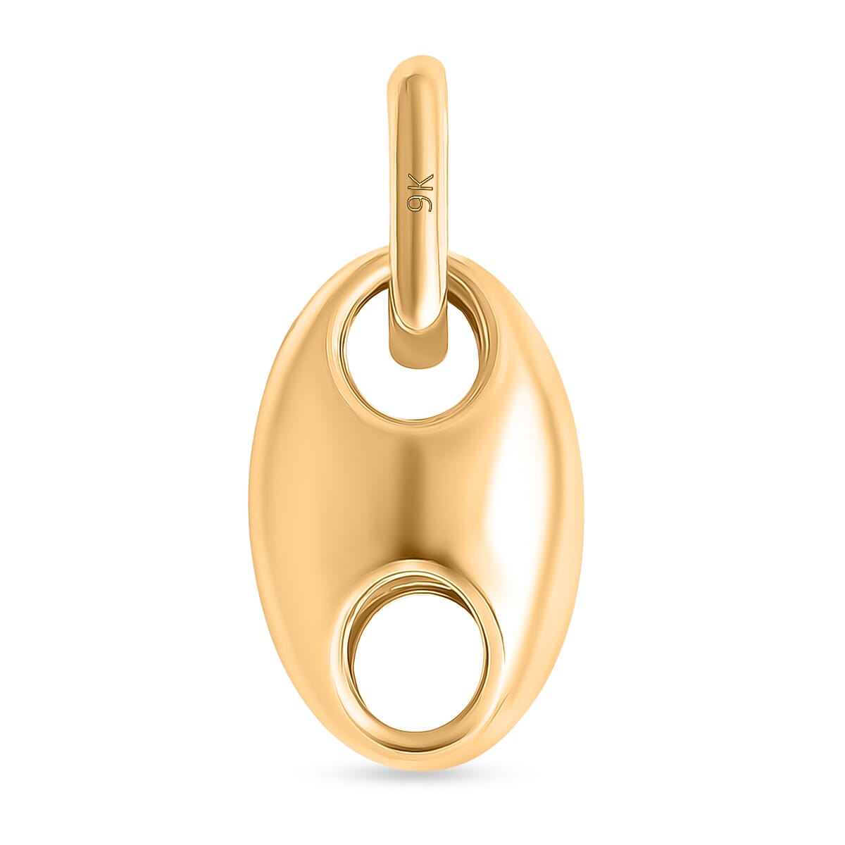 Designer Inspired Royal Bali Collection- 9K Yellow Gold Mariner Link Pendant