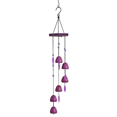 LIVMORE Hanging Wind Chime (74 Cm) - Purple