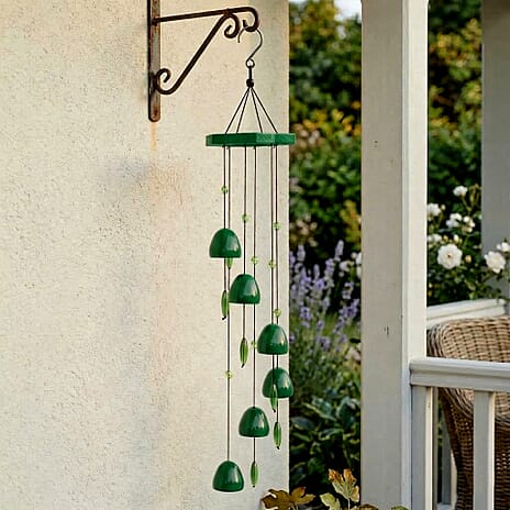 LIVMORE Hanging Wind Chime (74 cm) - Green