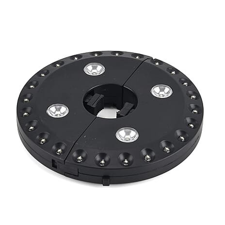 Three-Level Wireless LED Lights with 24-4 Bulb & 4AA Battery (not included) - Black & White