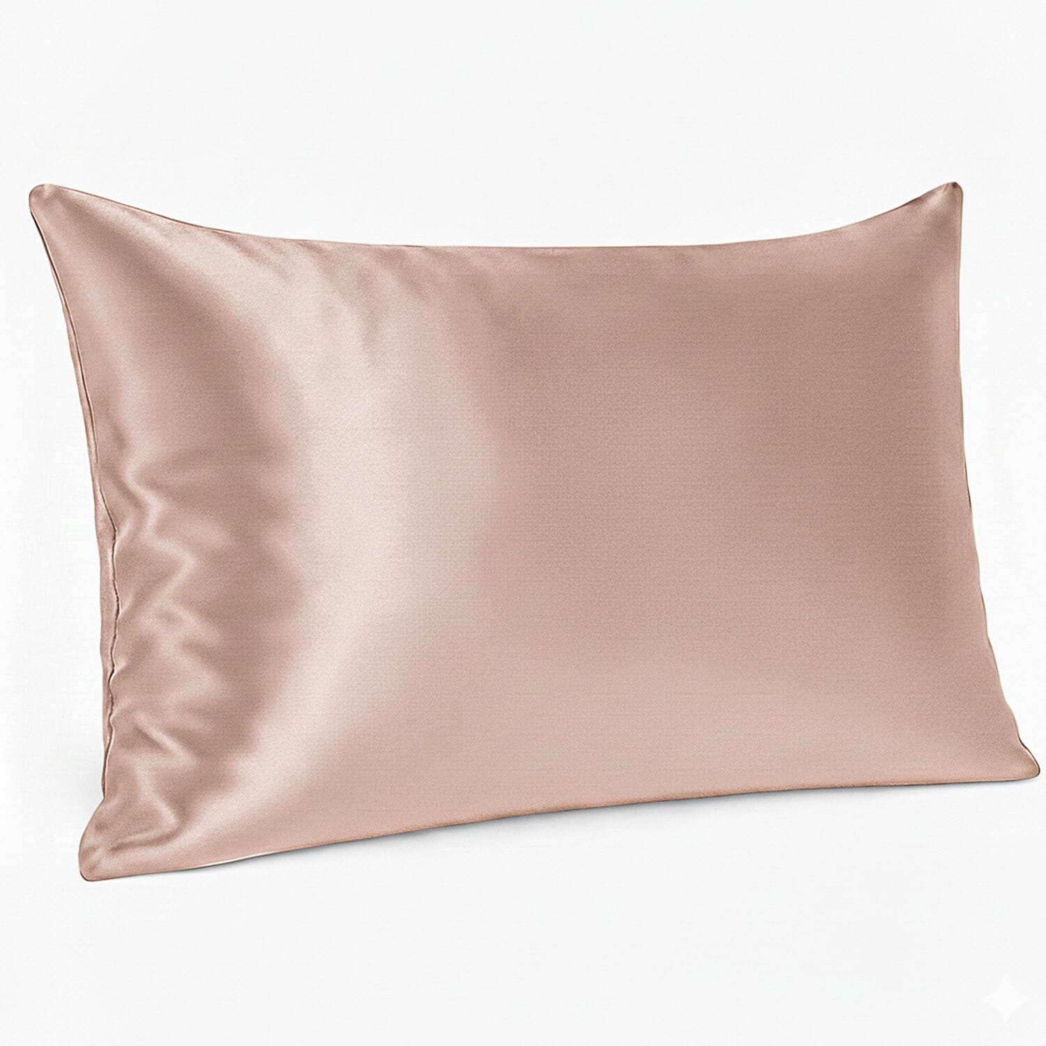 Hush Haven 100% Mulberry Silk Pillowcase with MOP Button (50x75 cm) - Beige